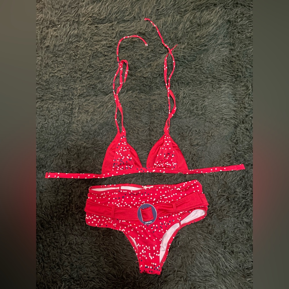 Red, white and blue Diesel bikini- XS